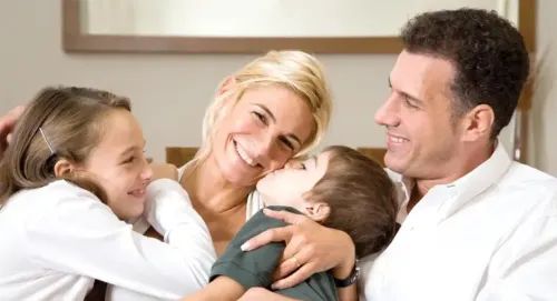 Filter Options and Features man love togetherness affection family embrace woman child indoors intimacy laughing two interaction enjoyment leisure adult romance happiness people joy