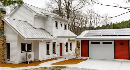 What Does Strategic Electrification Mean for Your Home? house home architecture family garage window roof building estate door luxury real suburban property residential wood exterior residence suburb