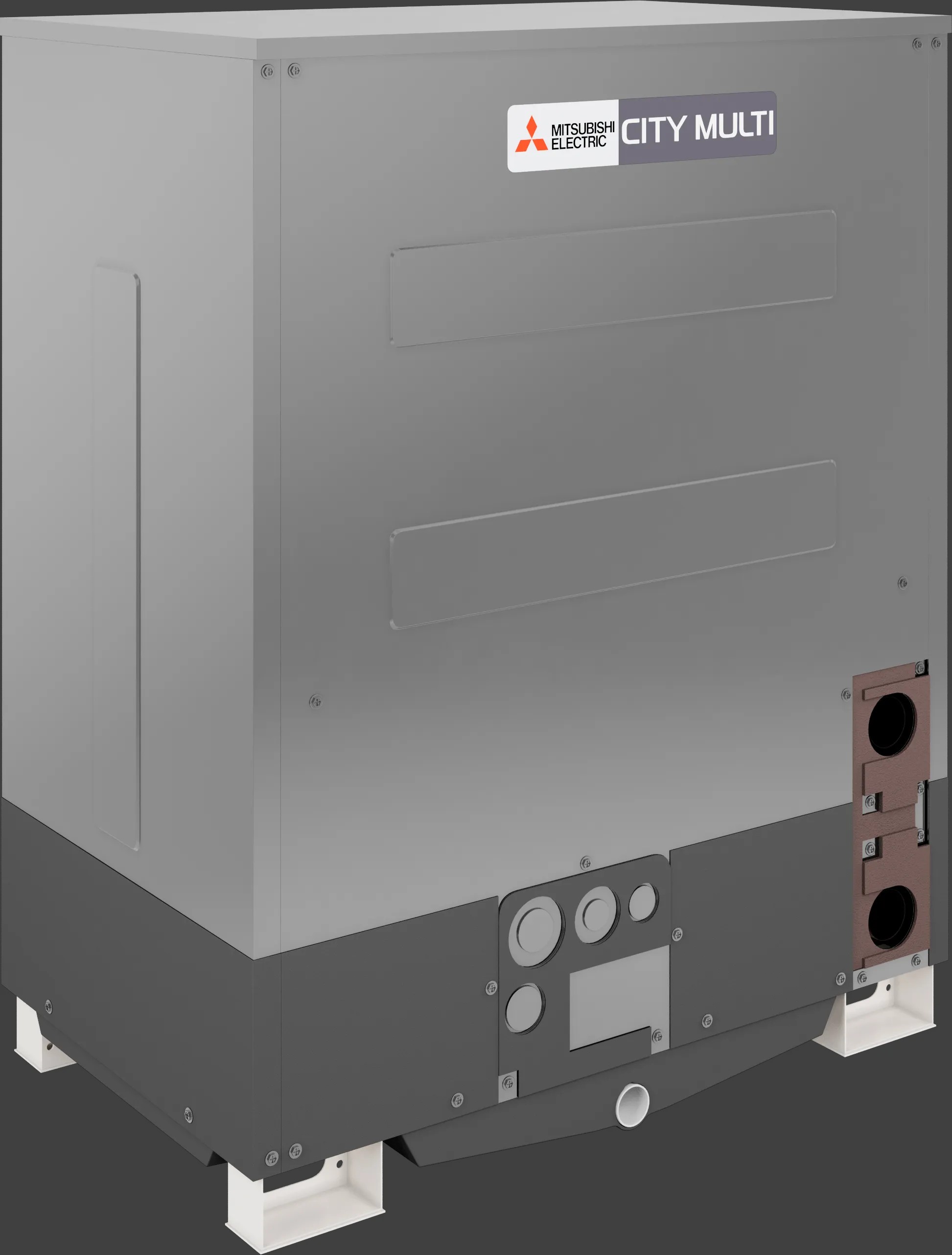 Heat recovery water source unit left side