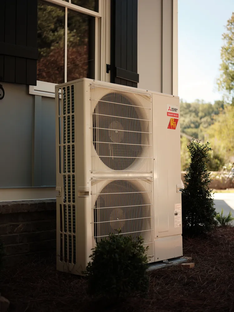 Outdoor residential heat pump