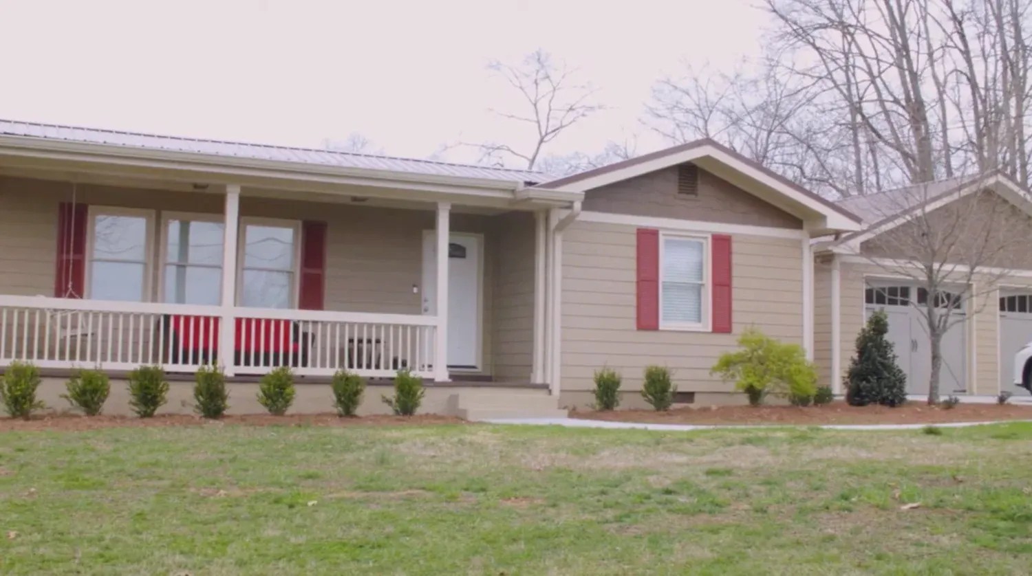 Front Exterior of the Adams residence