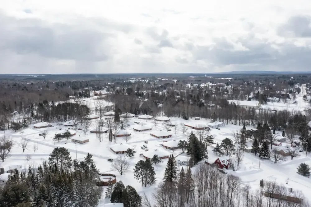 Ontonagon Village Housing snow winter landscape cold nature frost outdoors tree water frozen ice mountain weather wood travel lake sky scenic icee