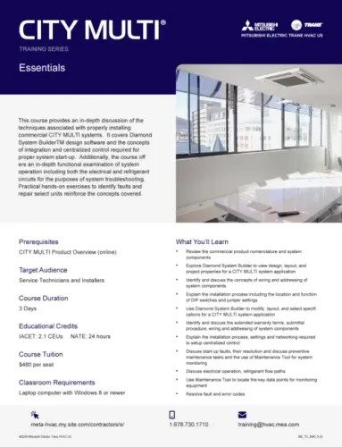 city-multi-essentials-training-flyer cover preview