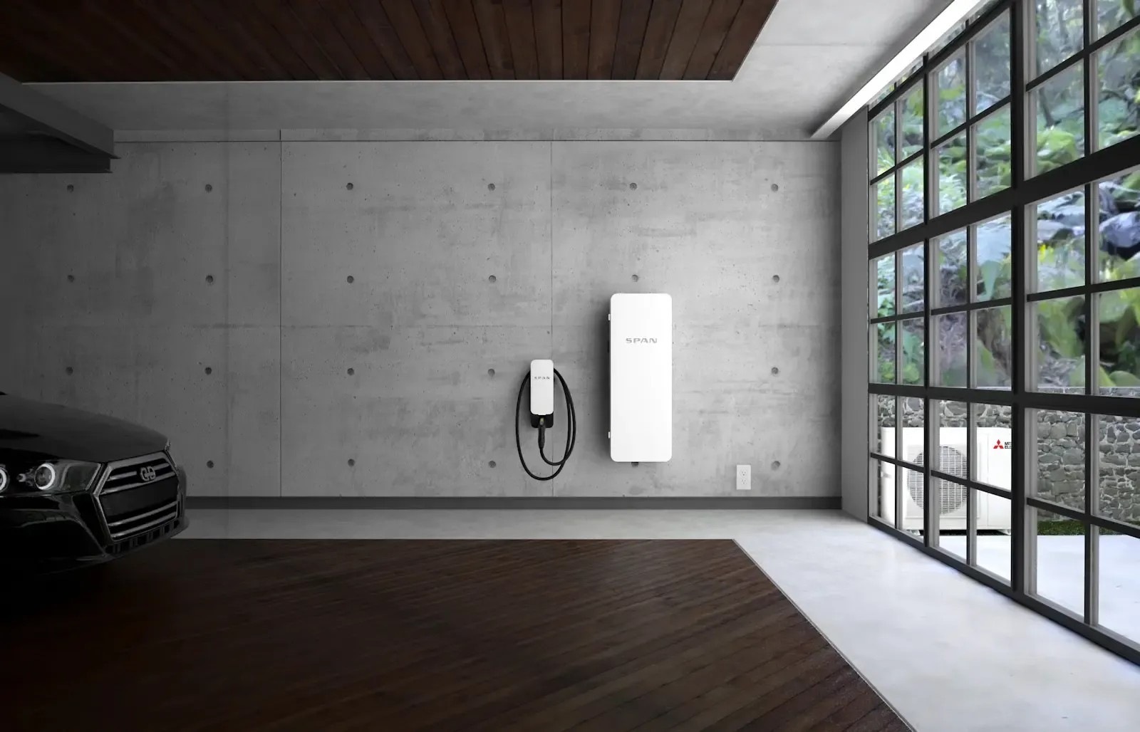 METUS Collaborates with SPAN to Accelerate Home Electrification room indoors family inside contemporary house window wall door wood architecture light home apartment