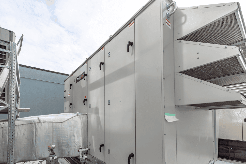 Image of DOAS ventilation on a rooftop