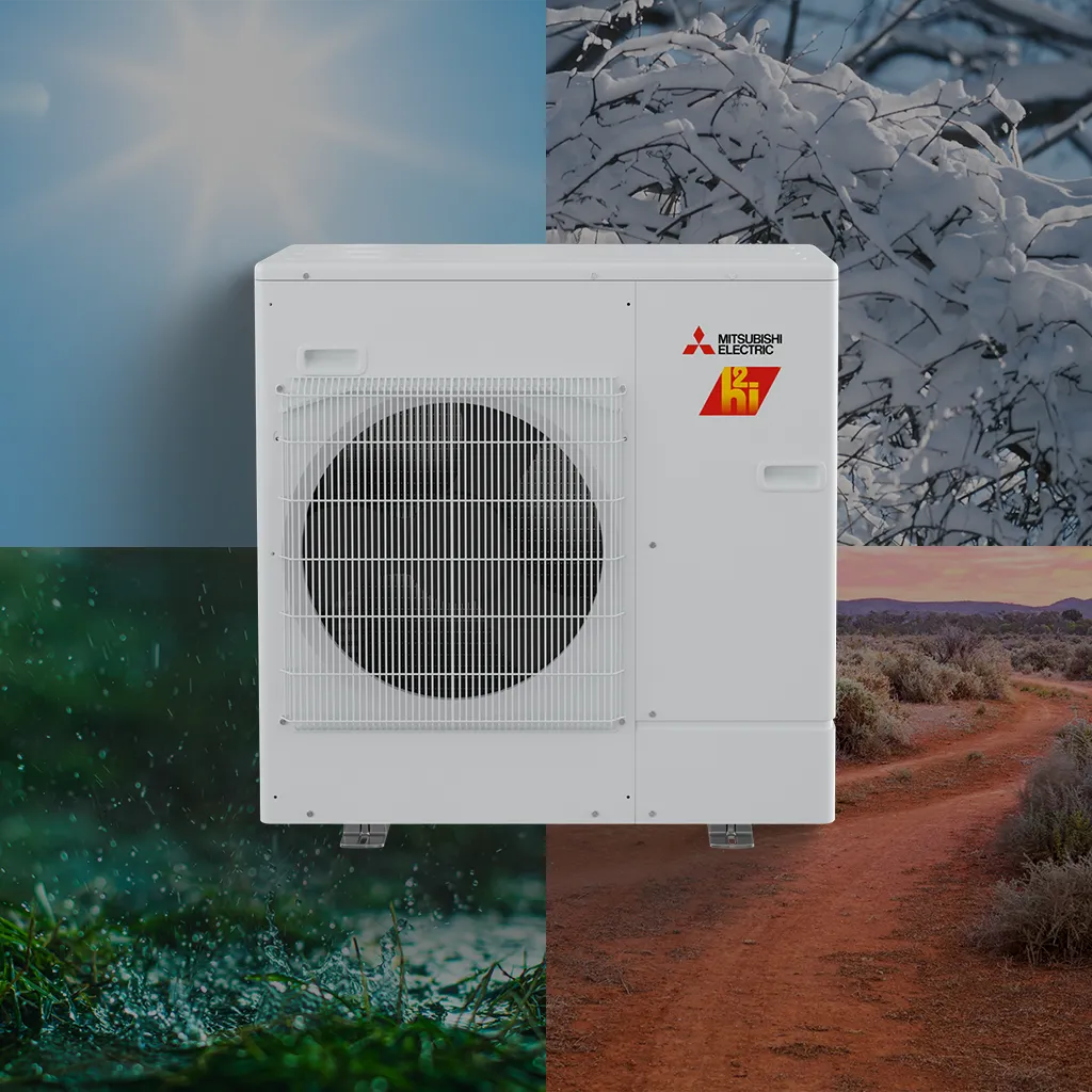 heat pump all climate background