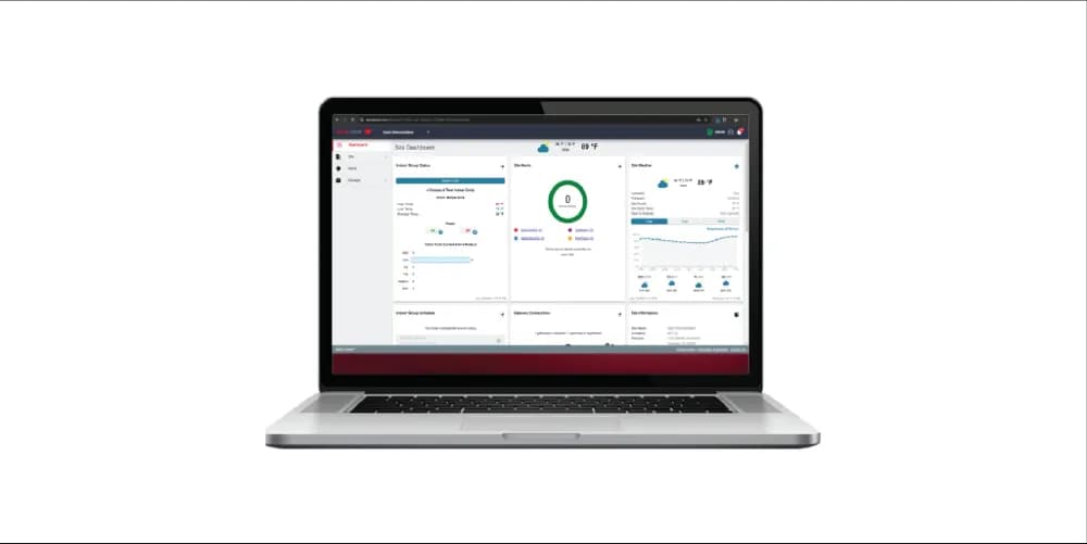 The RMD-50A Gateway can be paired with kenza cloud to allow convenient remote access for monitoring and control of single or multiple sites.