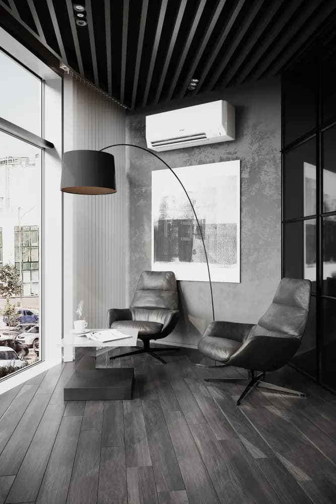 PKA Wall-Mounted Unit in Contemporary Office Lobby