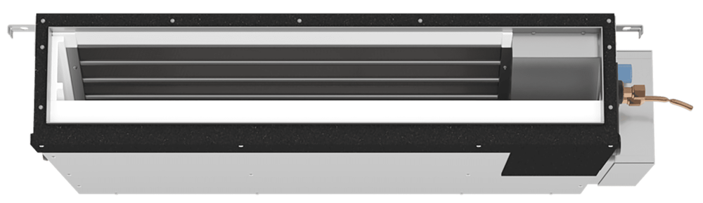 Low-static horizontal-ducted indoor unit front view