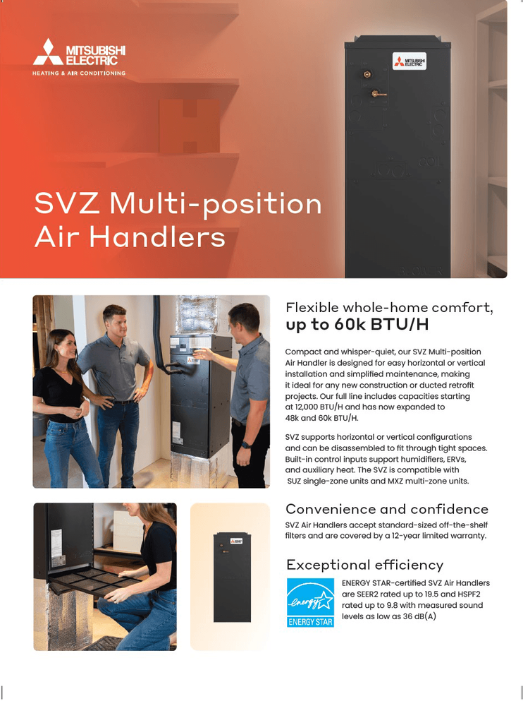 SVZ Multi-position Air Handlers Product Launch Guide