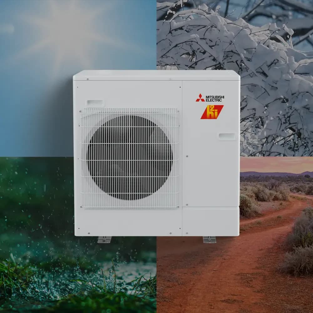 heat pump all climate background