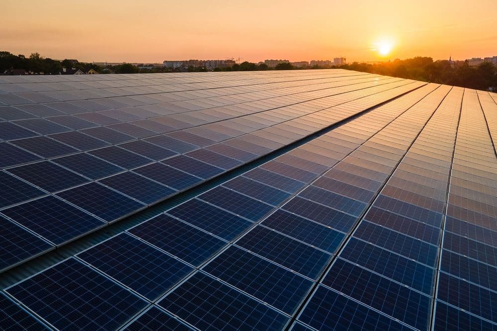 Solar panel rooftop