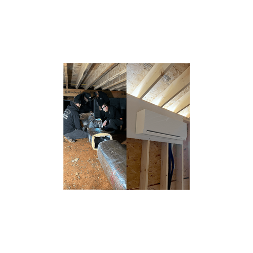 split image HVAC wall mount